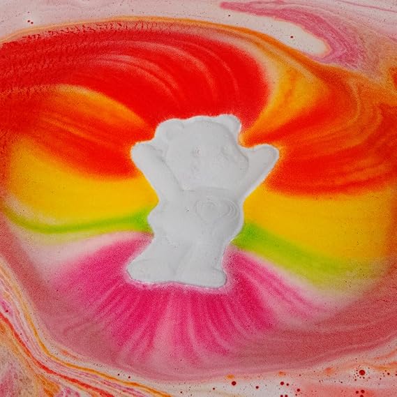 ZIMPLI - Large Care Bears Baff Bombz, Rainbow Special Effect Bath Bomb, Bath Toy for Children, Bath Bomb Fizzers