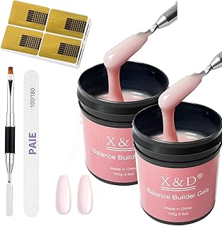 X&D Kit de esmalte de uñas de gel UV, 2 botel...