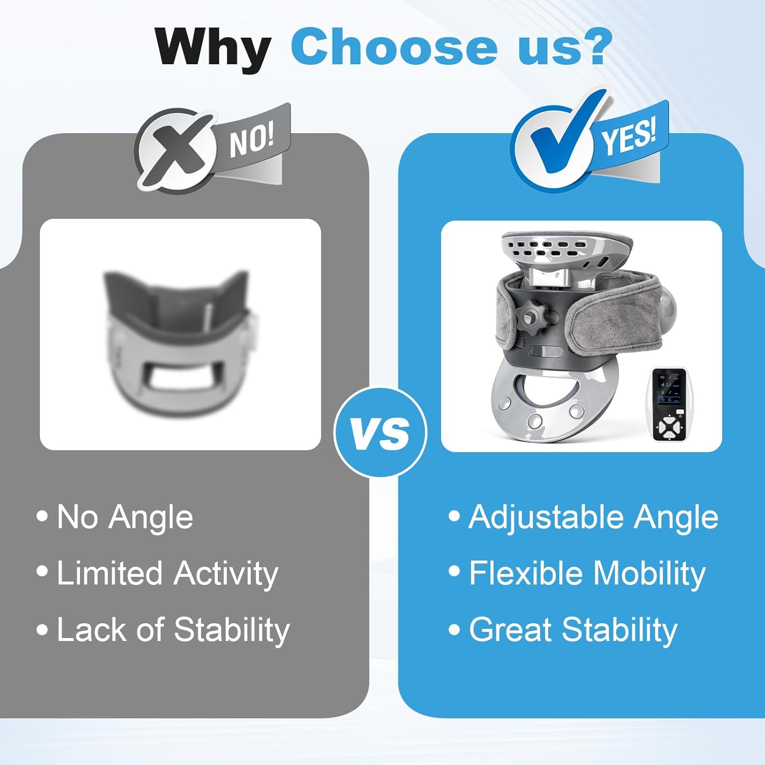 Cervical Neck Traction Device, Adjustable Neck Stretcher with Heating for Neck Pain Relief and Relaxation,Neck Brace for Home Office Outdoor Use