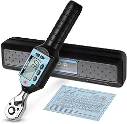GOYOJO Chave de torque digital de 30 Nm/6,7 m.lb - Ferramenta profissional de alta precisão para automotivo, motocicleta, bicicleta e bricolage (1/4-30 Nm)