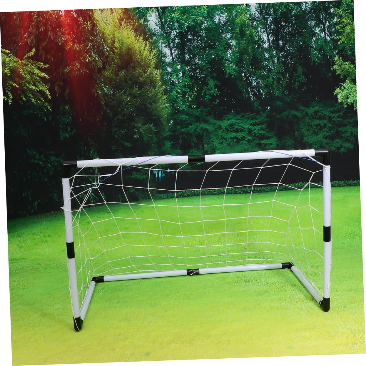 Porta Calcio per Rete in PP Resistente alle Intemperie Rete Calcio Leggera per Giardino Cortile Parco Gioco Sportivo Outdoor Facile da Trasportare
