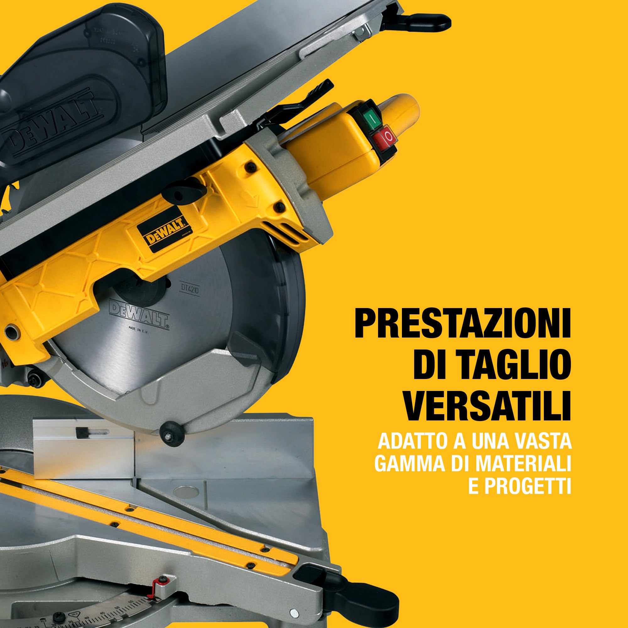 DEWALT Troncatrice Radiale con Pianetto 305mm, Motore 1500W, D27111-QS