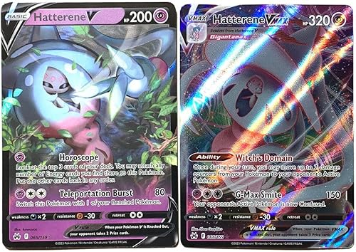 Hatterene V & VMAX - 066159 - Crown Zenith - Lote de cartas ultra raras de Pokemon