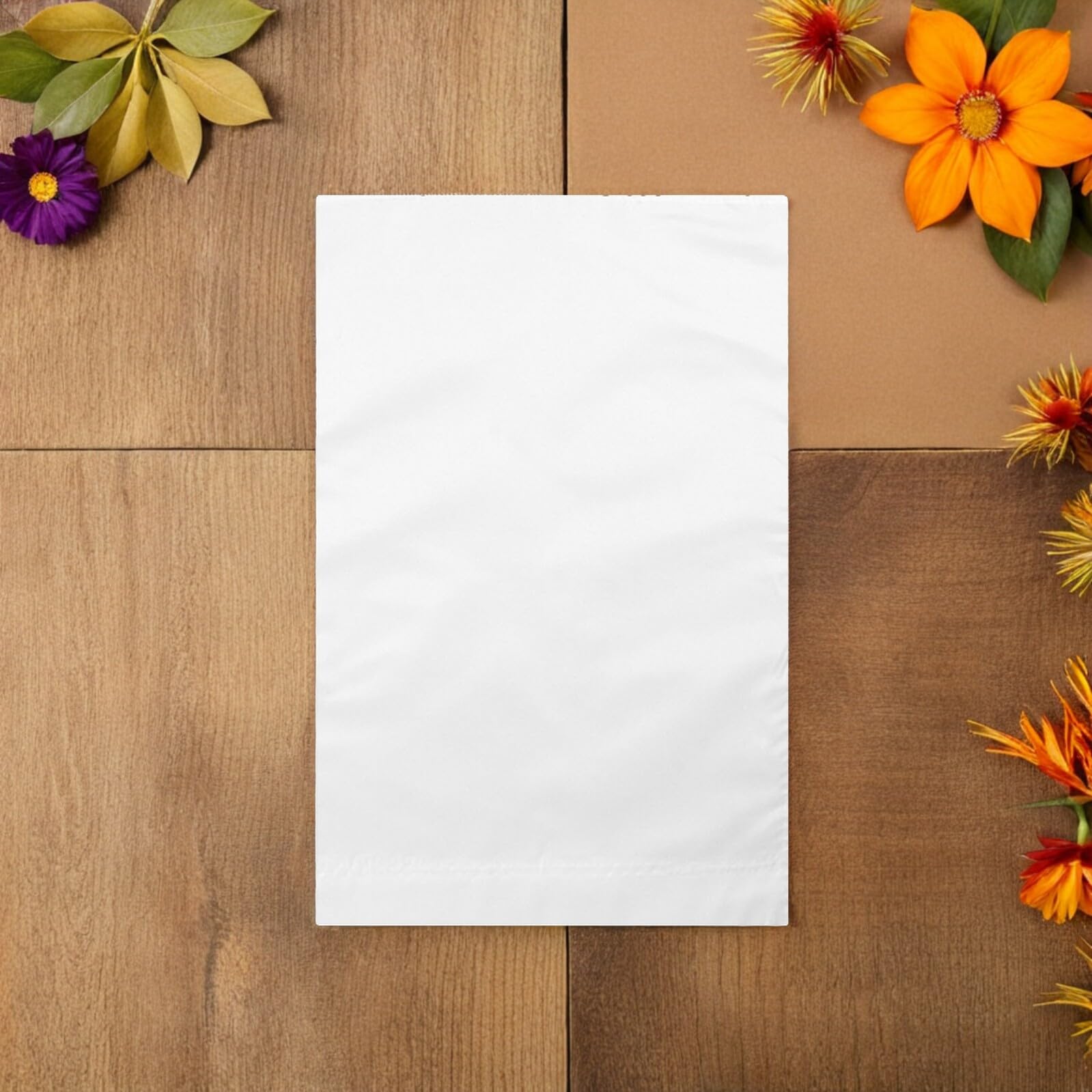 8 Bandiere da Giardino Bianche in Poliestere 30X45 CM per Esterni Striscioni Vuoti per Prato e Cortile Decorazioni Fai da Te Resistenti a Vento e Pioggia per Patio e Giardino