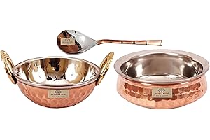 Copper Karahi and Bowl Set: The Essence of Indian Cuisine