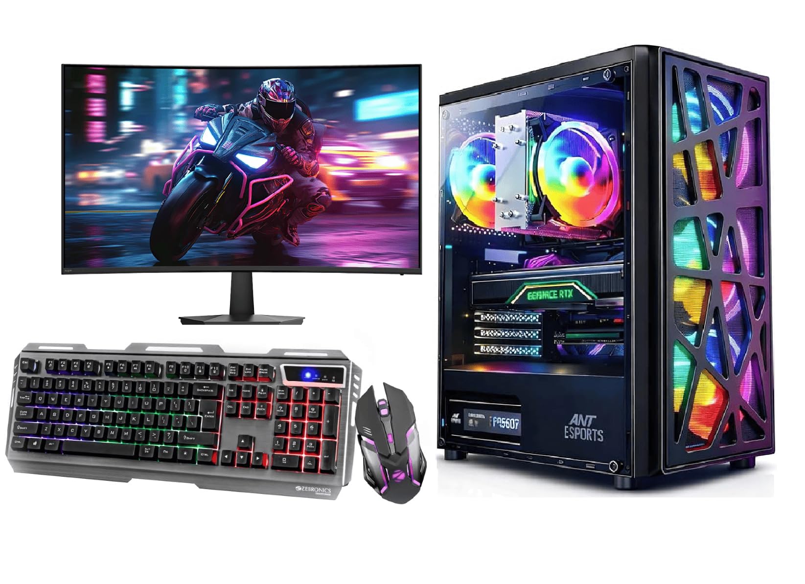 KRYNORCXY Desktop PC Set with i7 3770, 16GB RAM, SSD Storage, HD 4000 Graphics | 4 Fan RGB Cabinet | 22 Inch LED Monitor | HDMI, VGA, WiFi | RGB Keyboard & Mouse | Windows 11 Pro (128GB SSD+1TB HDD)-image-35