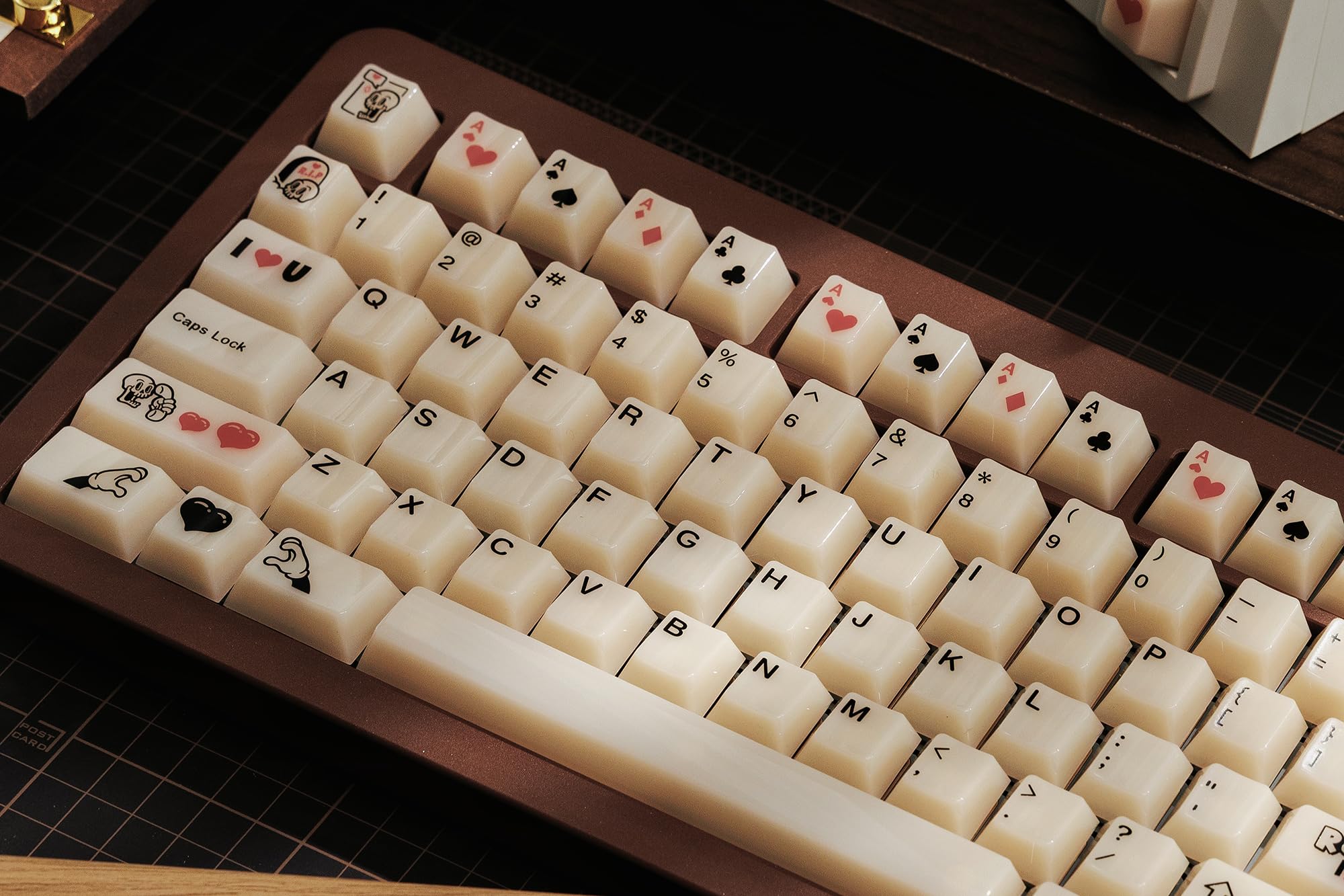Amazon.com: Domikey X Joe Rubber Love Keycap Cherry Profile PC