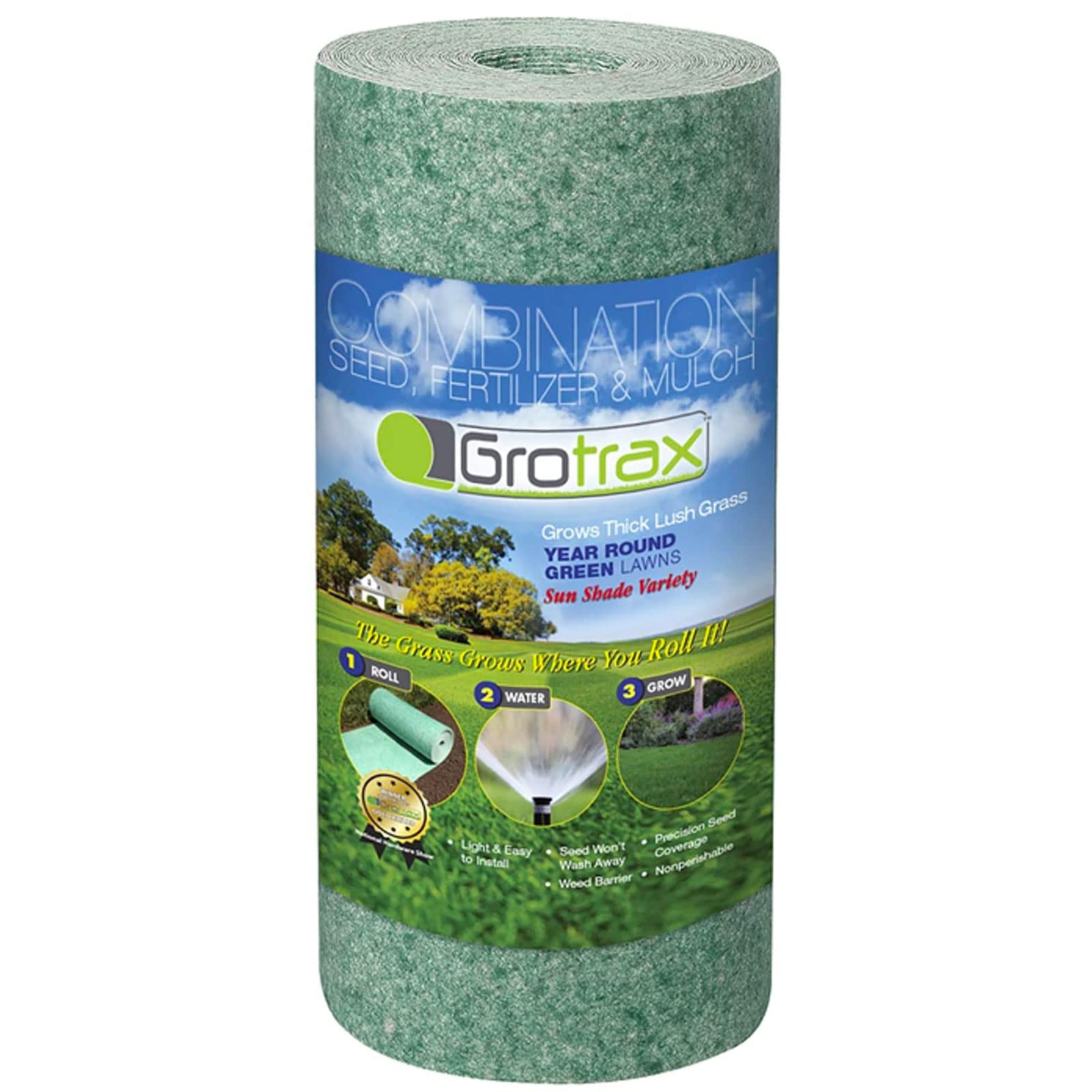 Buy Grotrax Biodegradable Grass Seed Mat 55 SQFT Year Round Grass