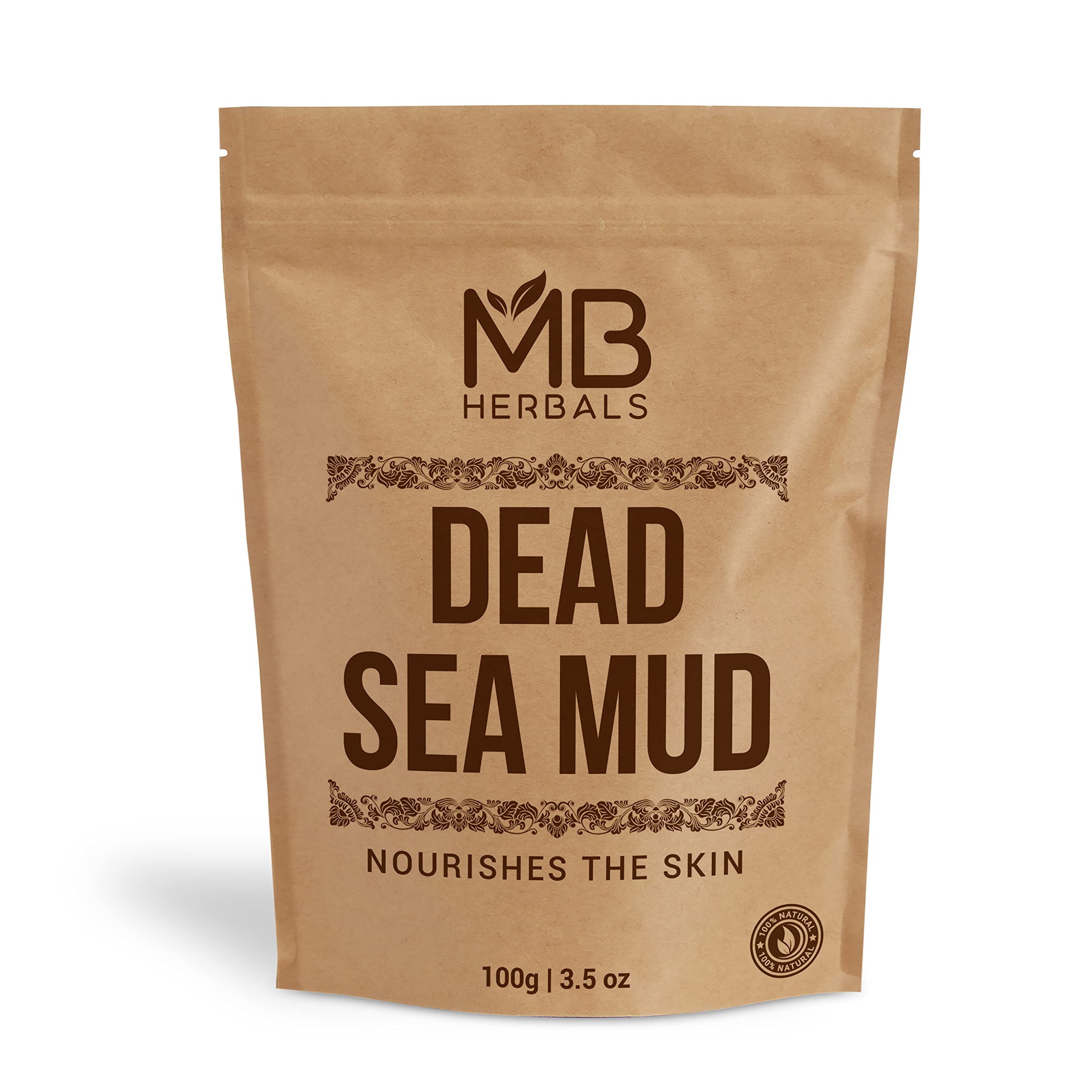 Dead Sea Mud 3.5 oz / 100 Gram | Nourishes Exfoliates Softens & Detoxify the Skin | DRY CLAY POWDER | External Use Only