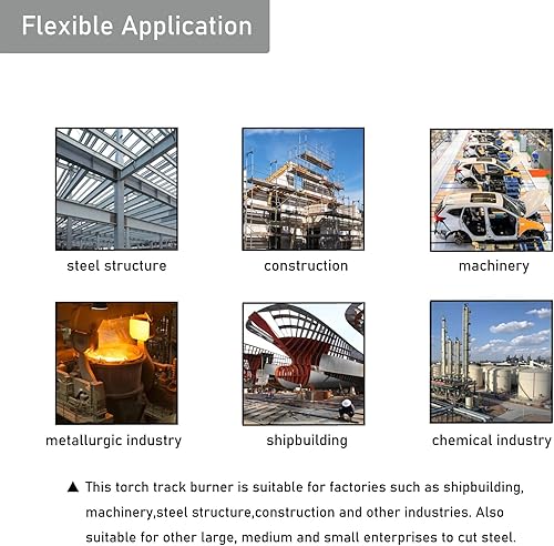 Miniatura 5 de INTSUPERMAI HK12 Máquina de corte de gas de antorcha de pista Máquina de corte de llama de línea recta Máquina de corte de metal biselado de 6 pies