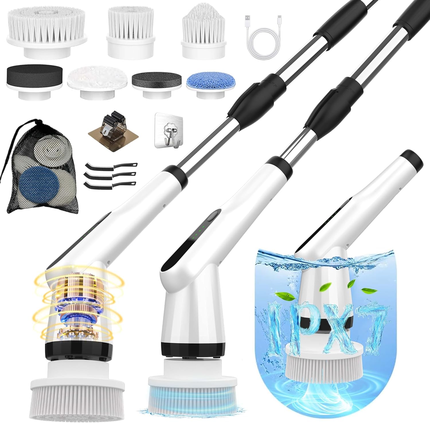 Amazon.com: WKY-Electric Spin Scrubber - Upgraded 12-in-1 IPX7