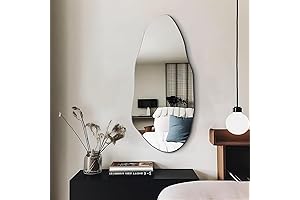 Stunning Egg Mirror: An Asymmetrical Masterpiece for Your Home's Decor