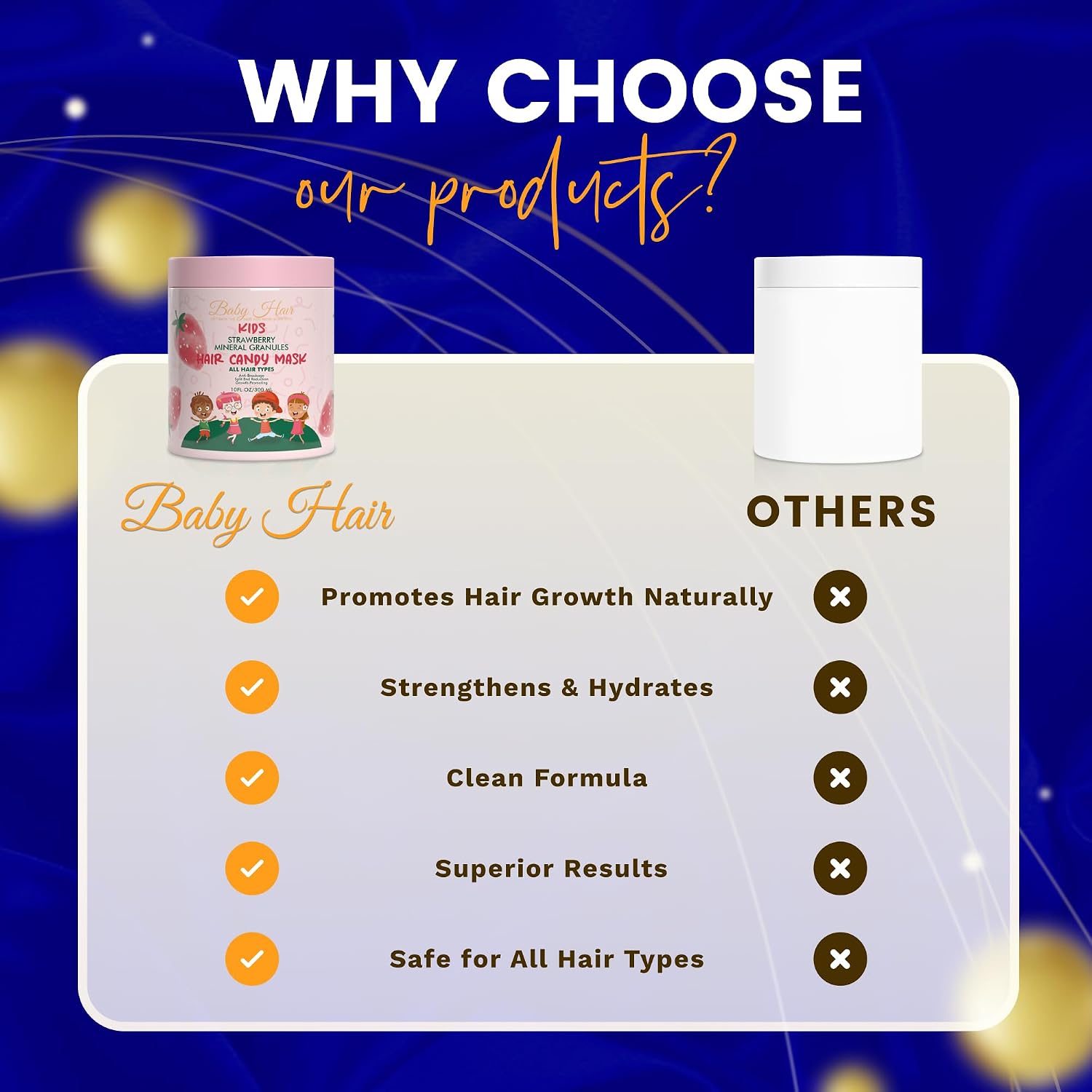 Baby Hair Kids: Vegan Strawberry & Mineral Granules Mask