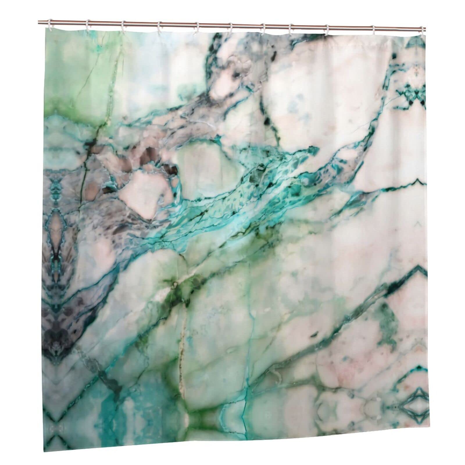 Rideau de douche imperméable texture marbre 183x183cm grand format pour rideaux de salle de bain