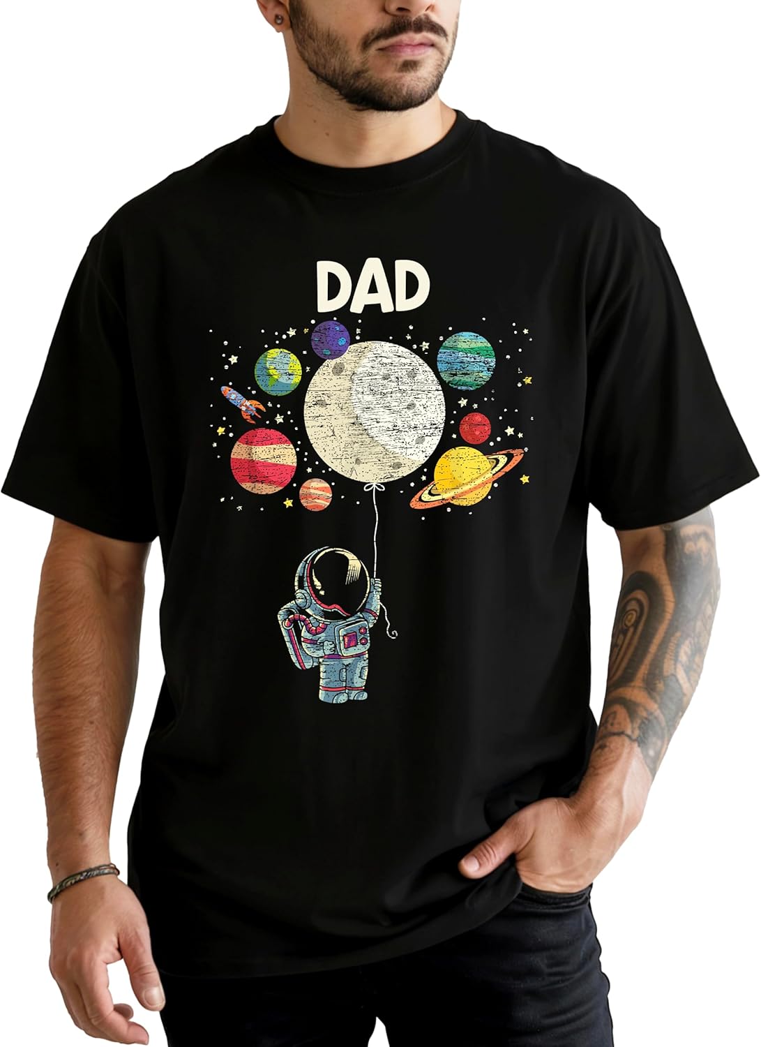 Astronaut Birthday Boy or Girl Matching Family Space Party Tee for Mom, Dad, & Siblings - Sold Individually