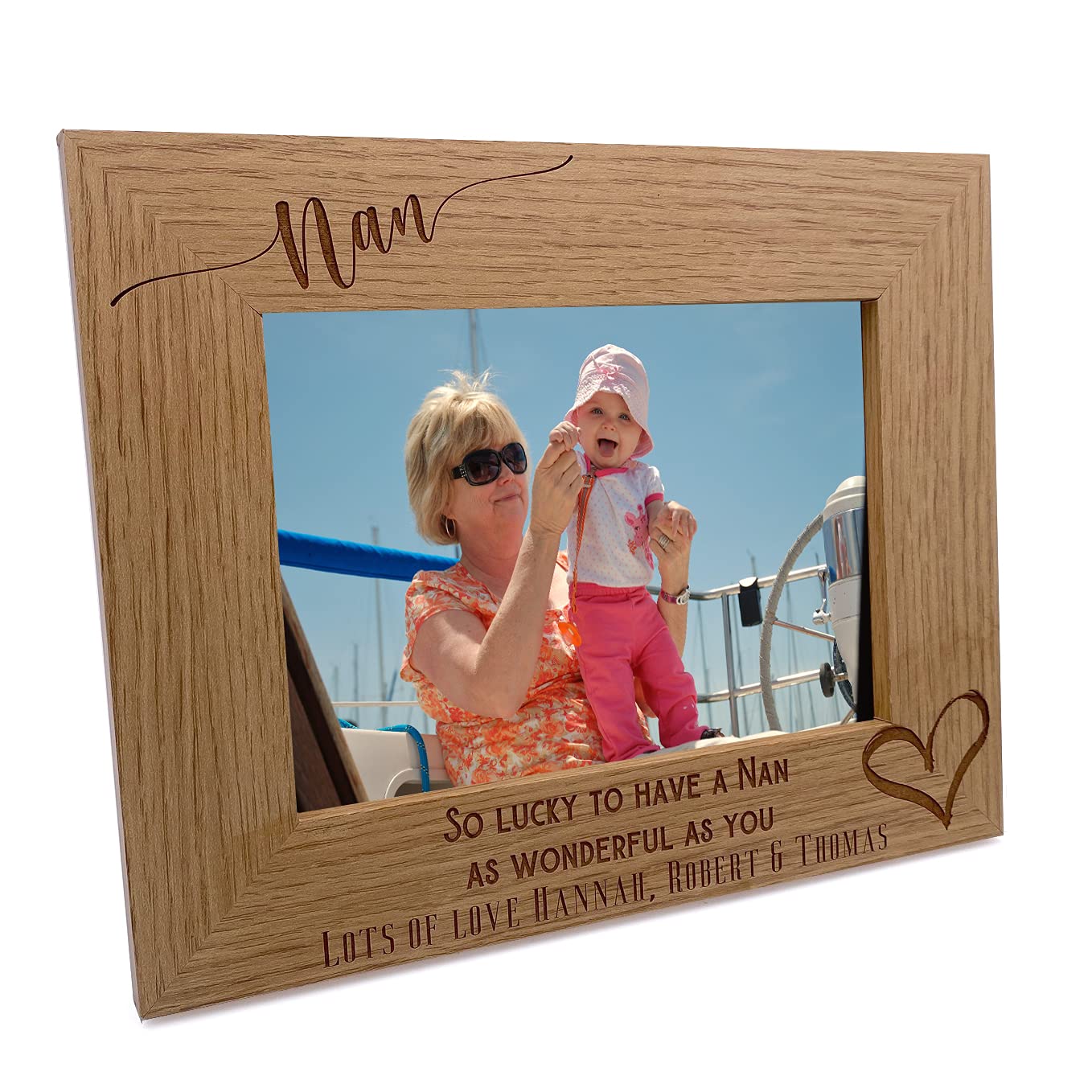 Personalised Nan As Wonderful As You Photo Frame gift (8 x 10 Inch)
