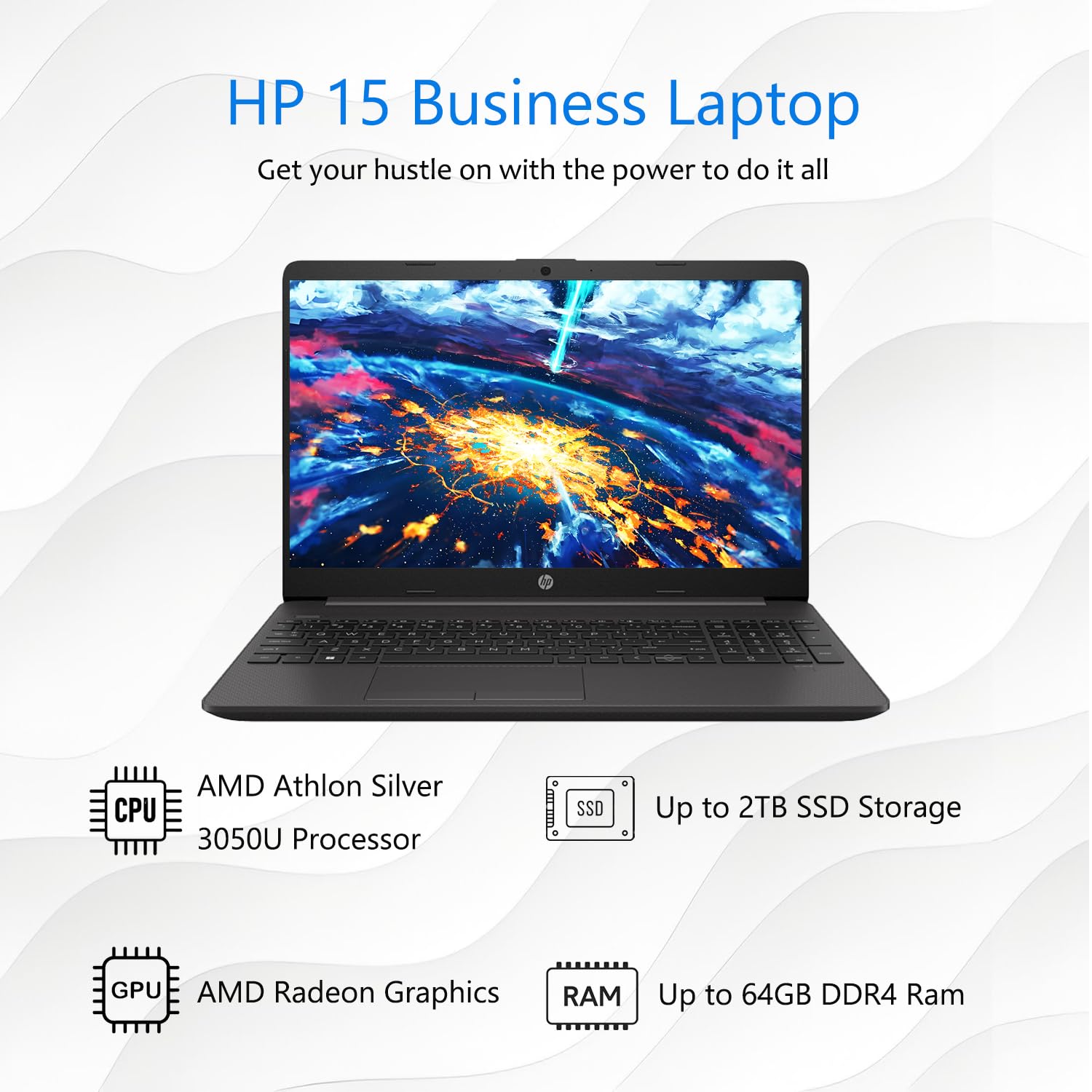 Amazon.co.jp: HP 15 ノートパソコン、32GB RAM、2TB PCIe SSD、15.6