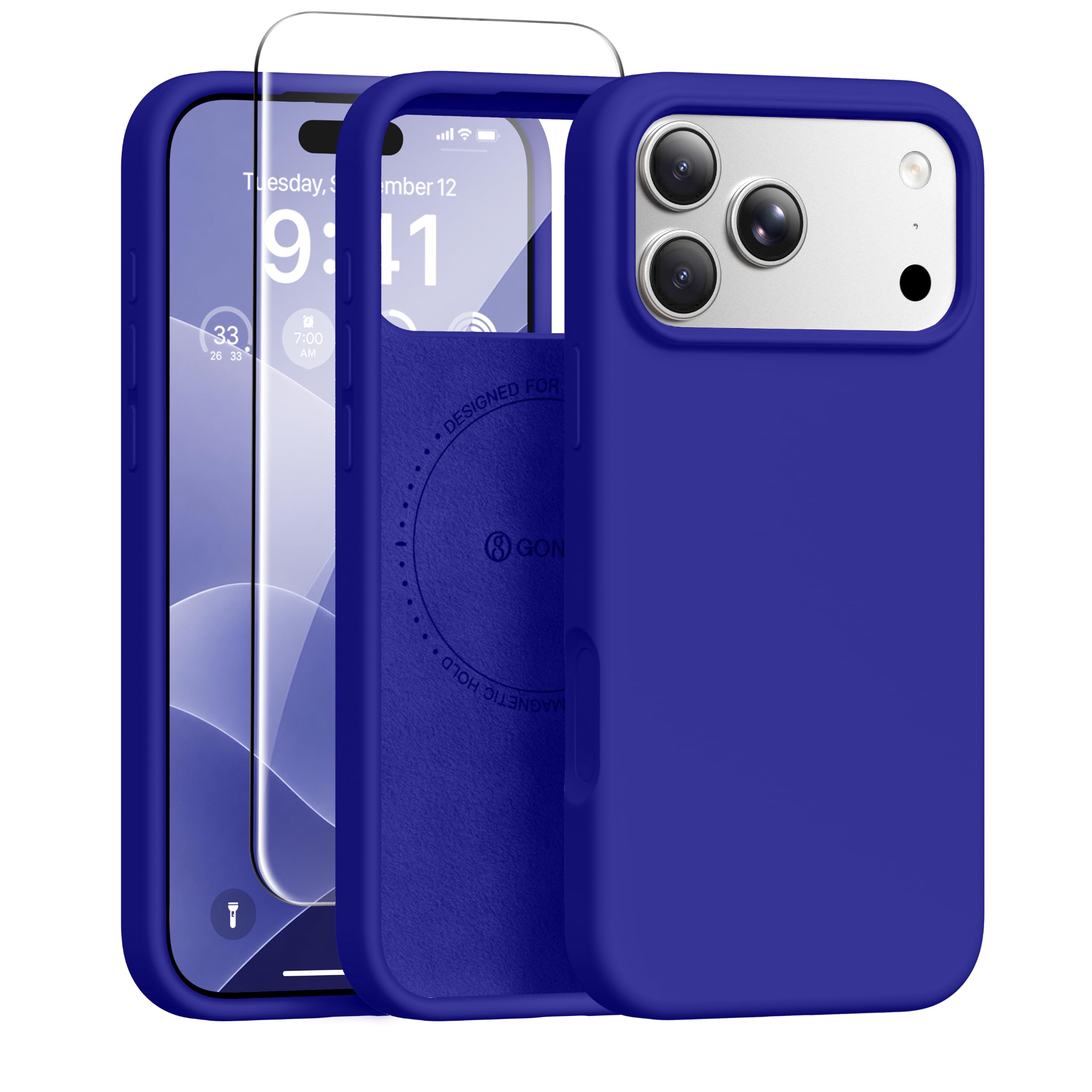 GONEZ for iPhone 18 Pro Max Case/iPhone 17 Pro Max Case, Deep Blue