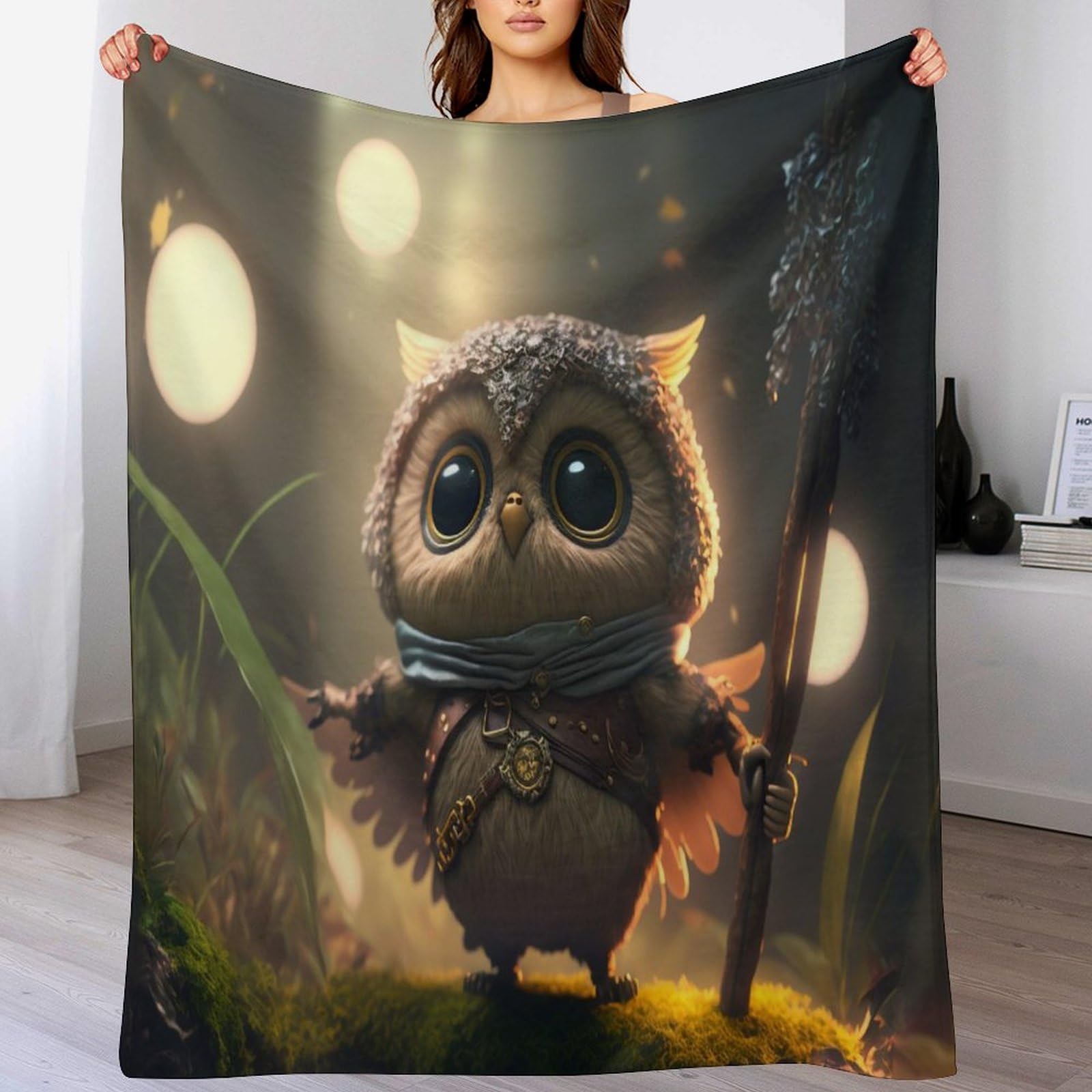 Couverture polaire en flannel douce et chaude pour lit de dimensions 100x130cm