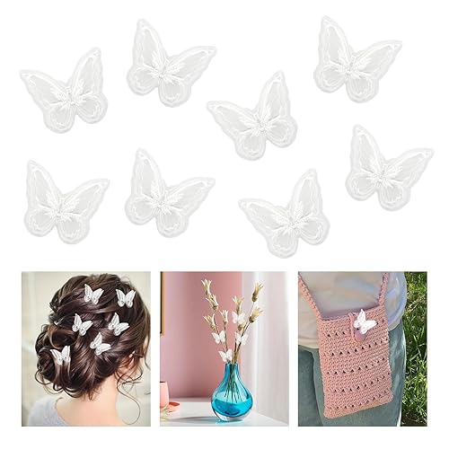 Miniatura 1 de Pinzas para el cabello y accesorios hechos a mano para novias, 8 piezas, pinzas para sombreros de vestido de novia