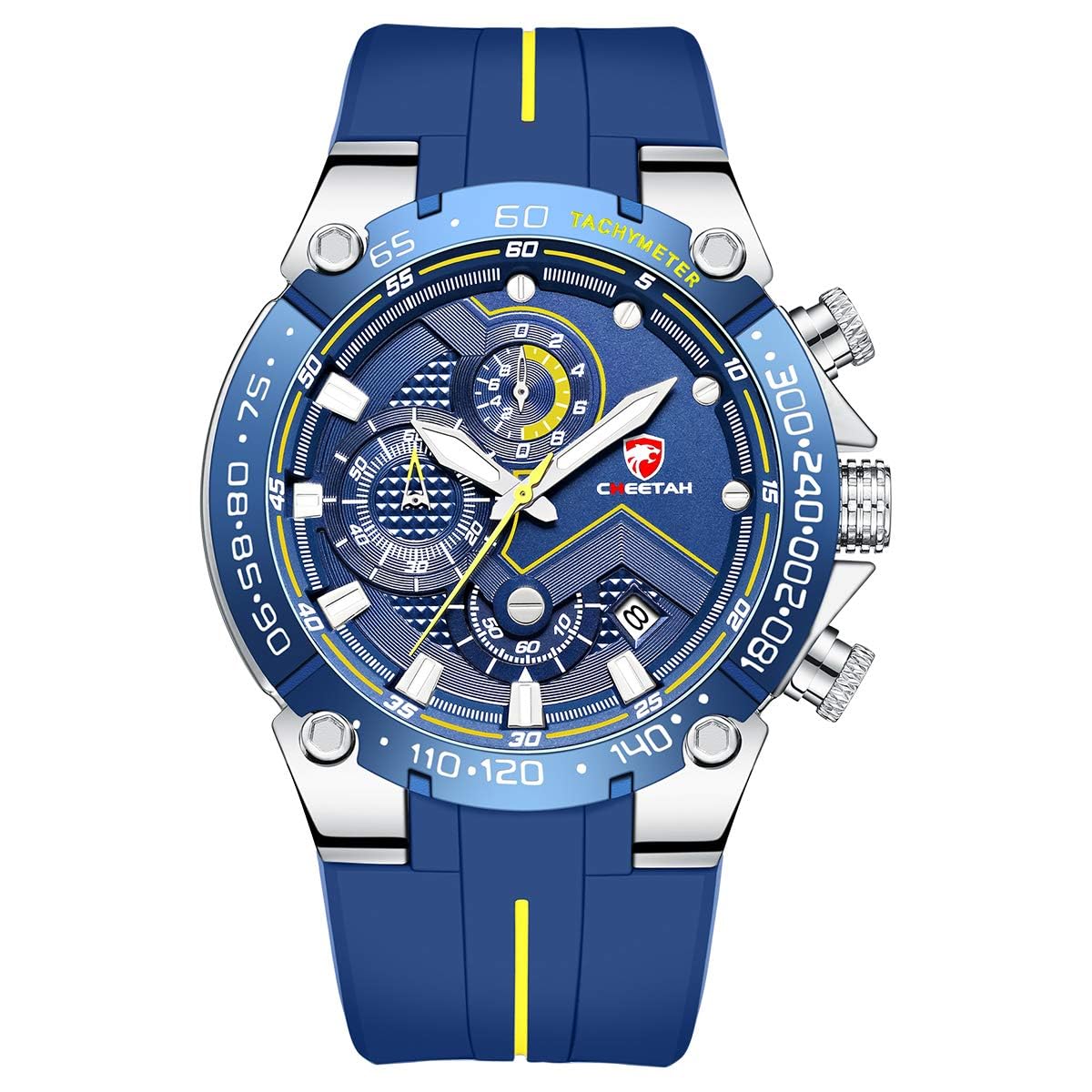 Relógio Masculino Analógico Esportivo Cheetah 1606 Original Pulseira de Silicone Com Cronógrafo Calendário Data Ponteiro luminoso em promoção! Veja a oferta e mais achadinhos de Relógios de pulso 2 Hoje é o melhor dia para comprar Relógio Masculino Analógico Esportivo Cheetah 1606 Original Pulseira de Silicone Com Cronógrafo Calendário Data Ponteiro luminoso com aquele preço maroto! Promoção! Aproveite a oferta! 2