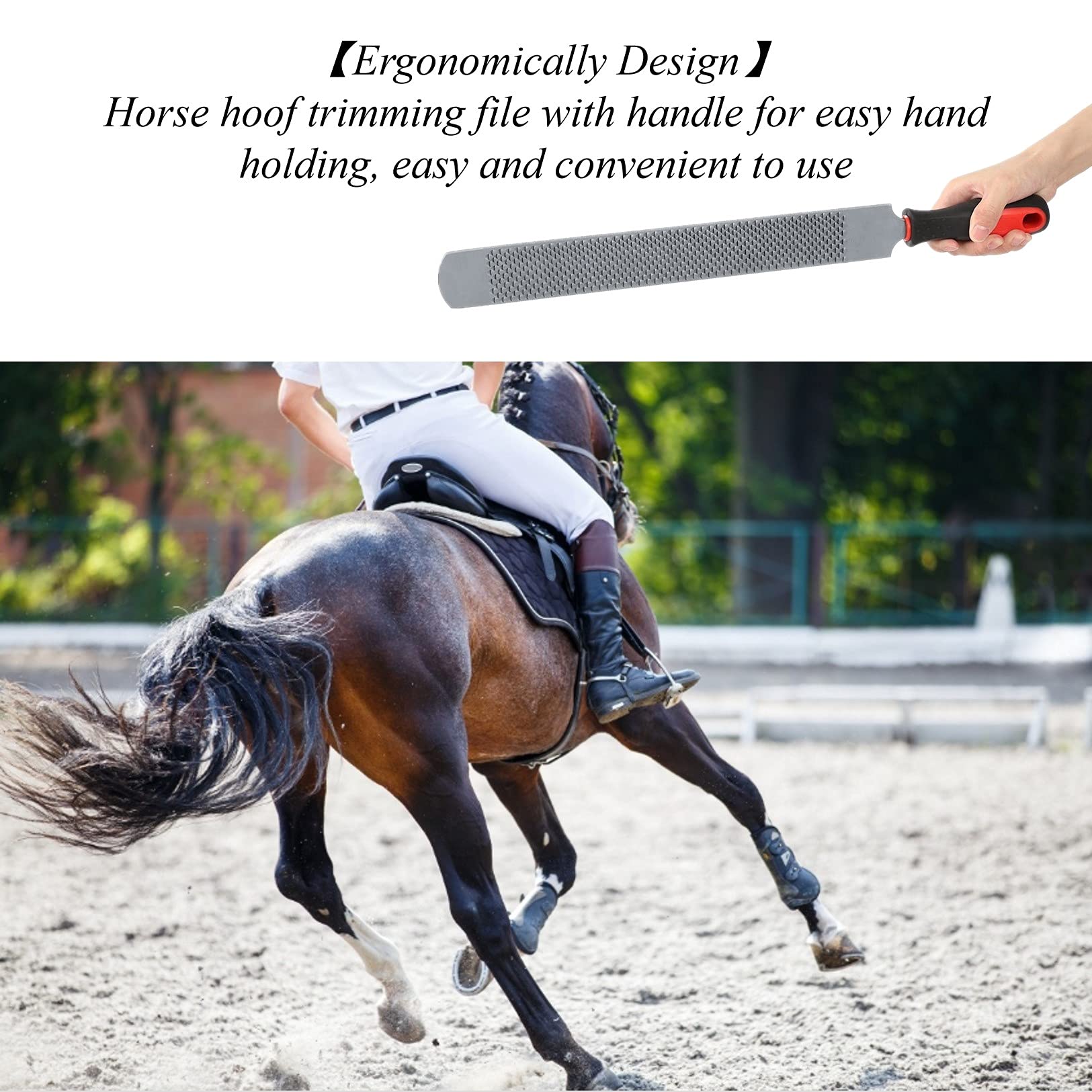 Coltello Raspa Attrezzi per Zoccolo,47CM Zoccolo per Cavallo Zoccoli Maniscalco per Cavalli Raspa Professionale per Zoccoli Trim Zoccoli di Cavallo