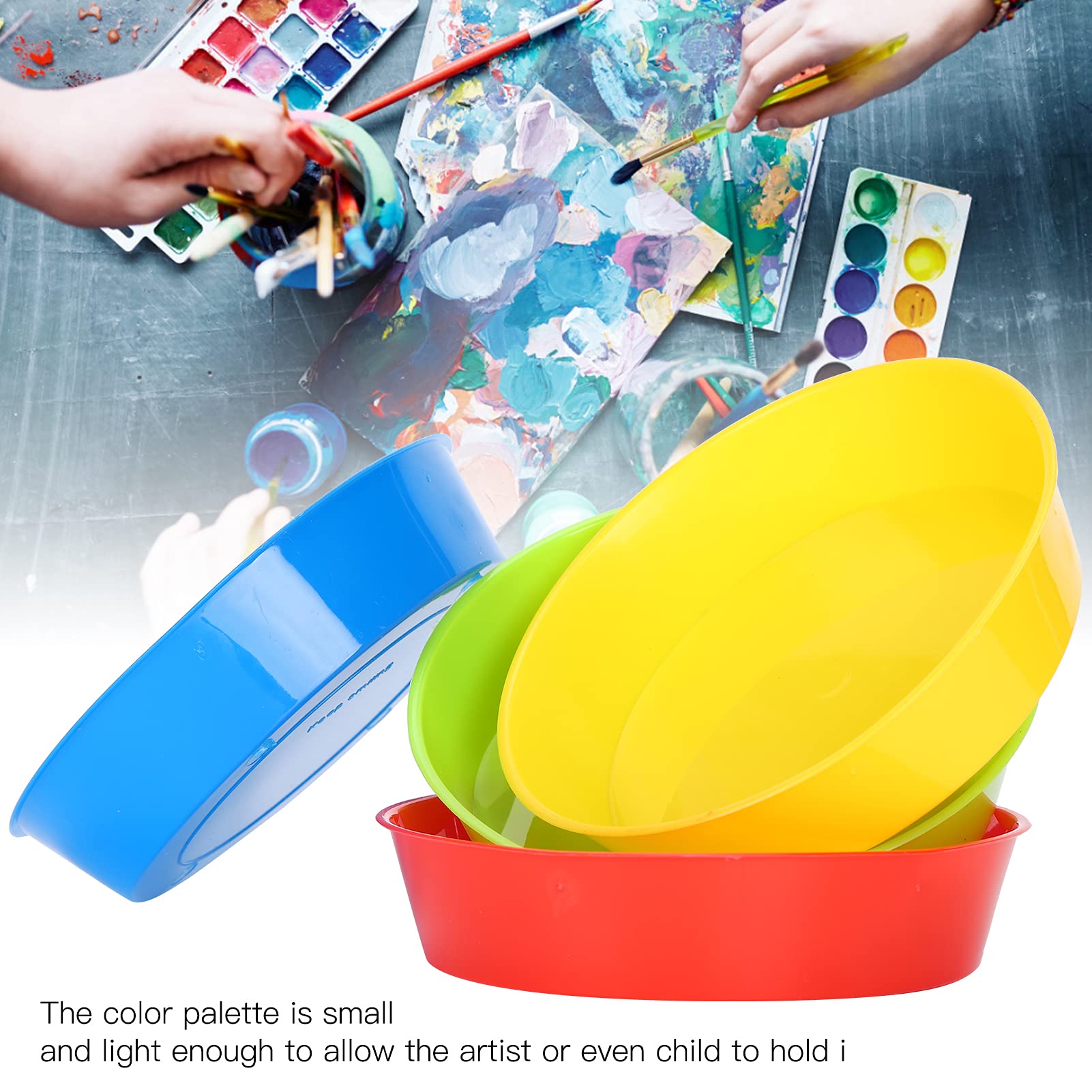 Ensemble Palette Peinture 5PCS + 20 Pinceaux + Seau Pliant - Kit Complet Pour Enfants & Artistes