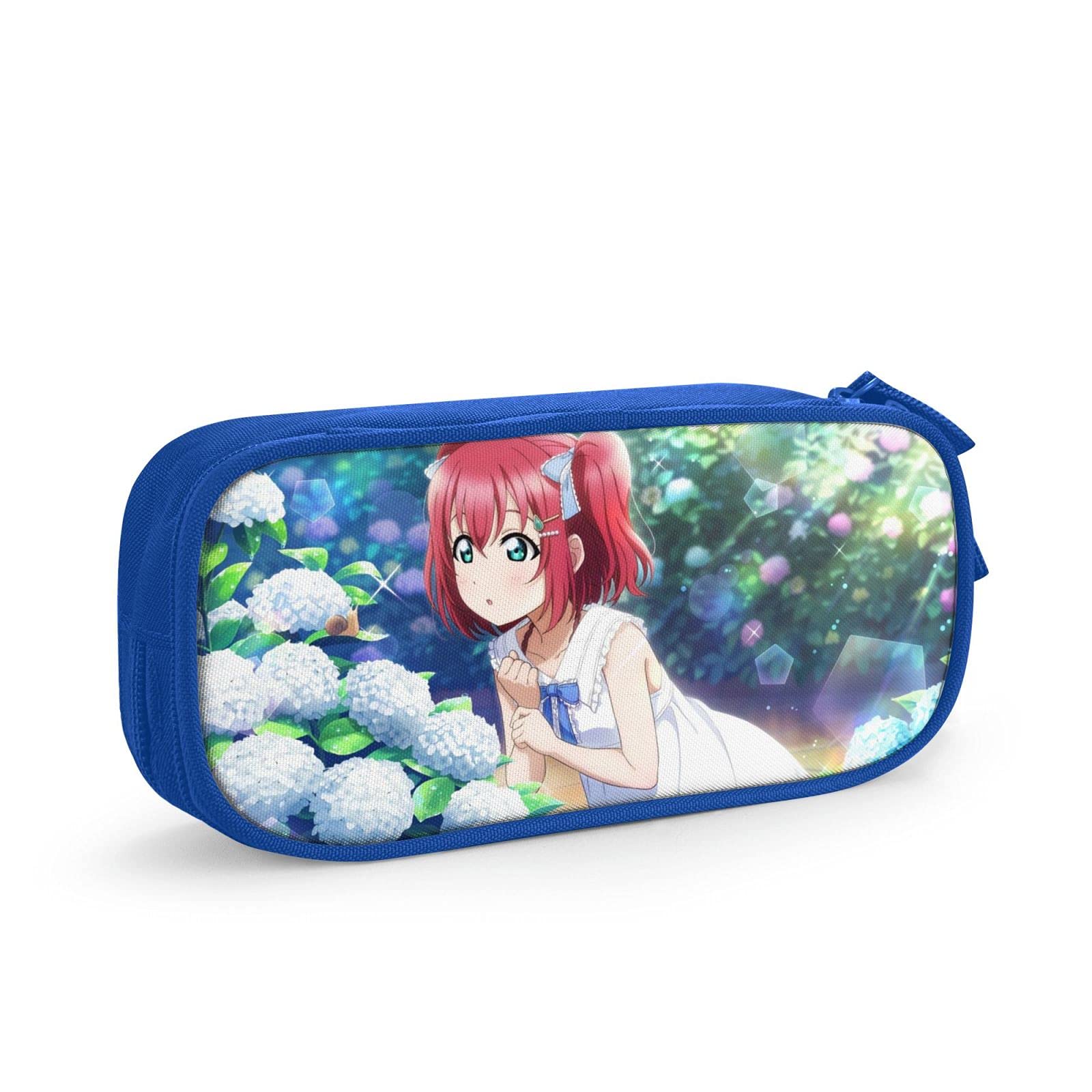 Amazon ラブライブ スクスタ 黒澤ルビィペンポーチペンケース可愛い鉛筆袋多機能文房具収納化粧ポーチ収金ポーチ小学生高校生大学生女の子男の子 子供社会人人気アニメグッズプレゼントblue 文房具 オフィス用品 文房具 オフィス用品