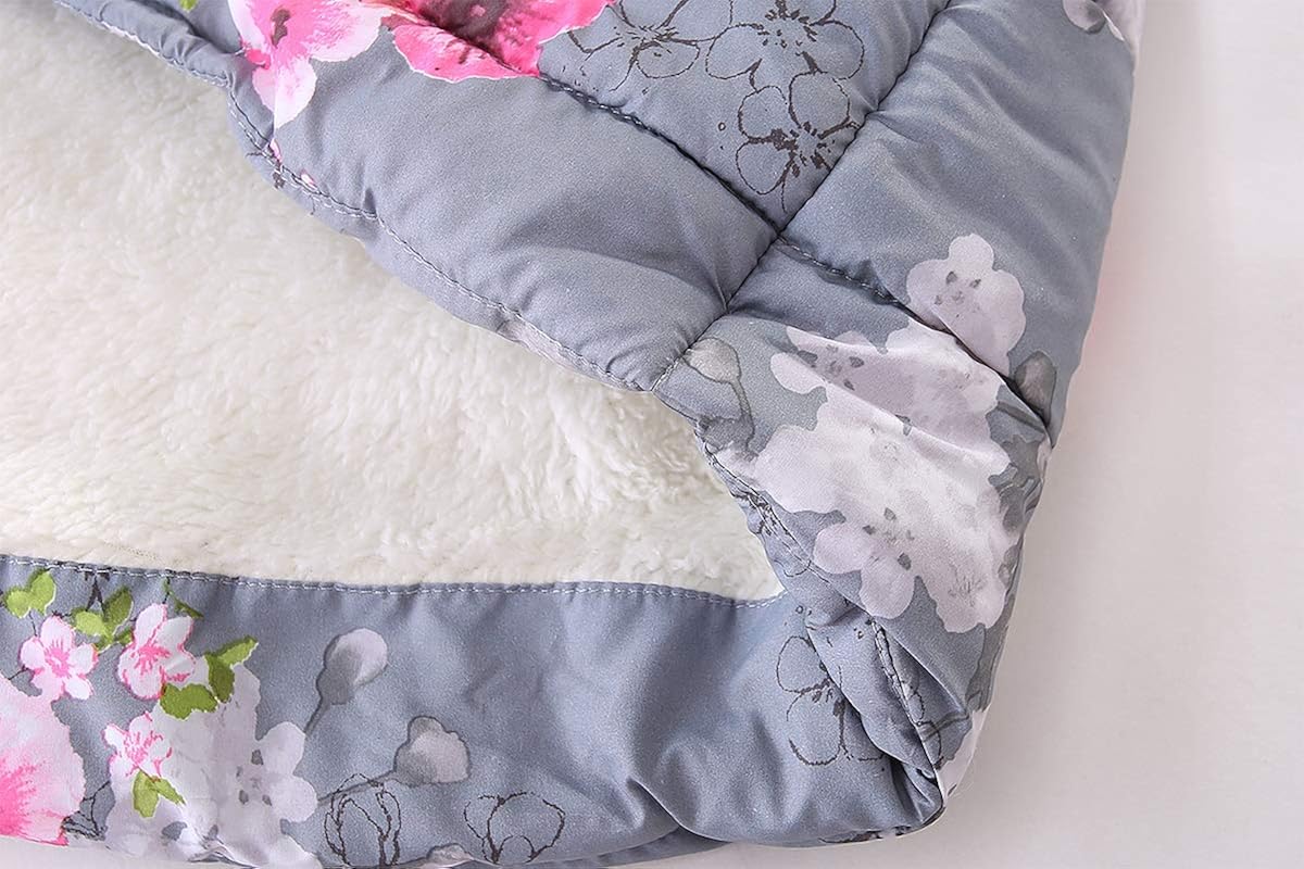 Mud Kingdom Girls' Floral Faux Fur Cute Vests Outerwear: Clothing, Shoes & Jewelry