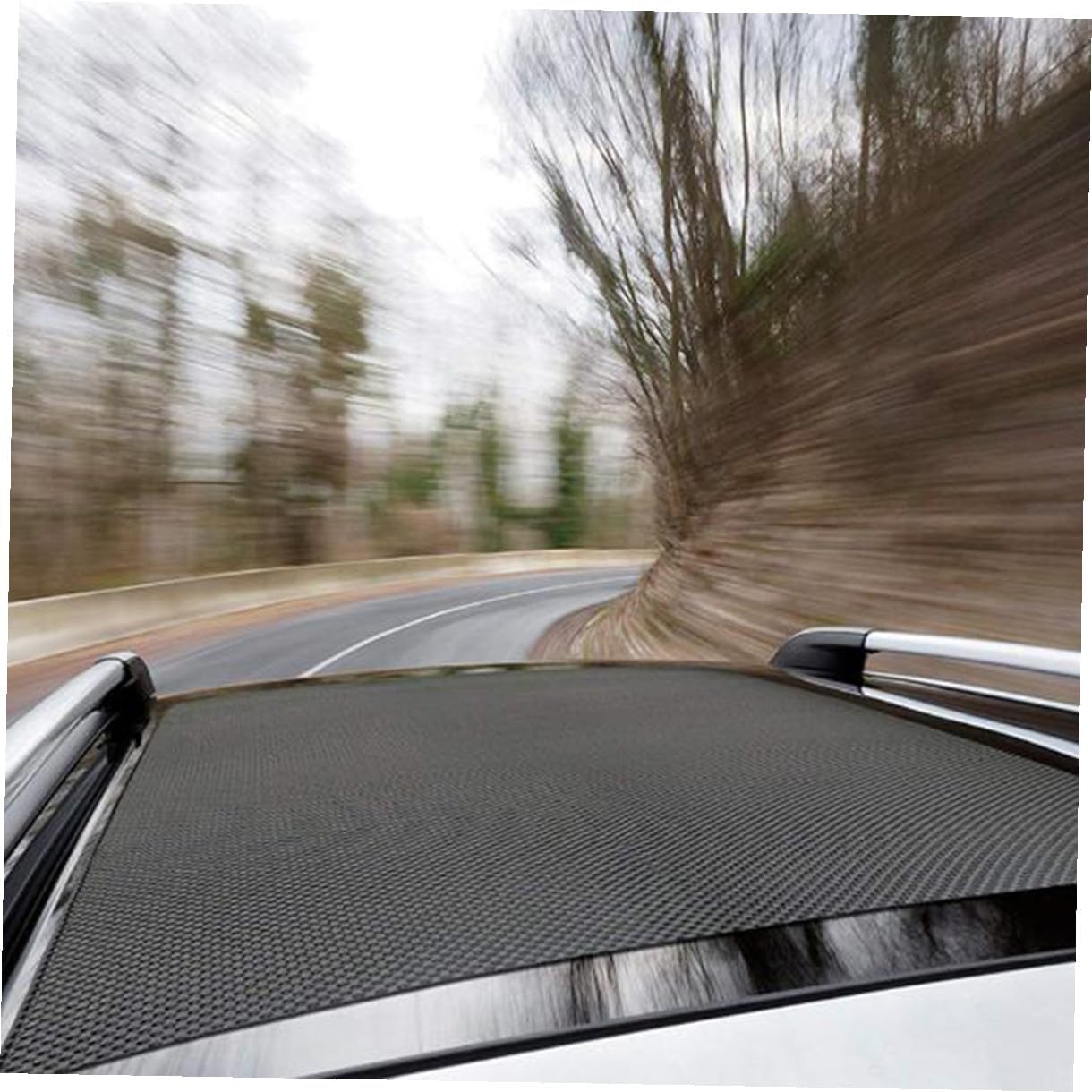 Oxford Cloth Car Roof Bag with Anti-Skid Pad High Capacity Rooftop Cargo Carrier Pouch Wear-Resistant Storage for Travel Foldable and Easy to Fix Car Accessories