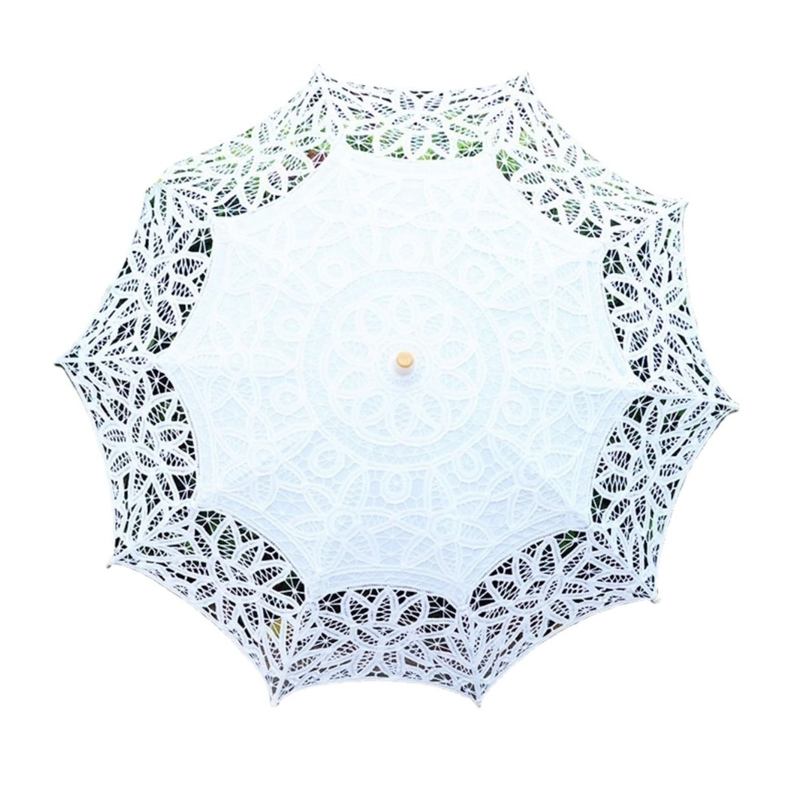 Parapluie de mariage en dentelle, parasol à main, Lace Umbrella Wedding Parasol For Bridesmaid Photo Props In White Ivory Black