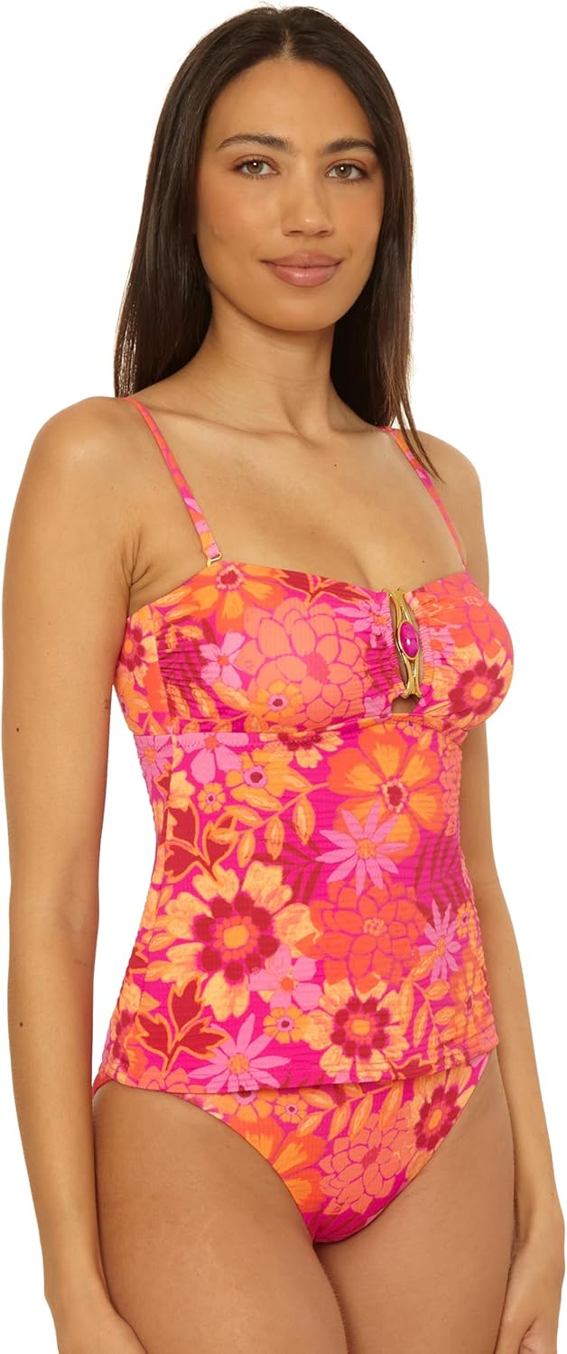 BECCA Women's Copacabana Tankini, Adjustable, Swimsuit Tops - Image 4