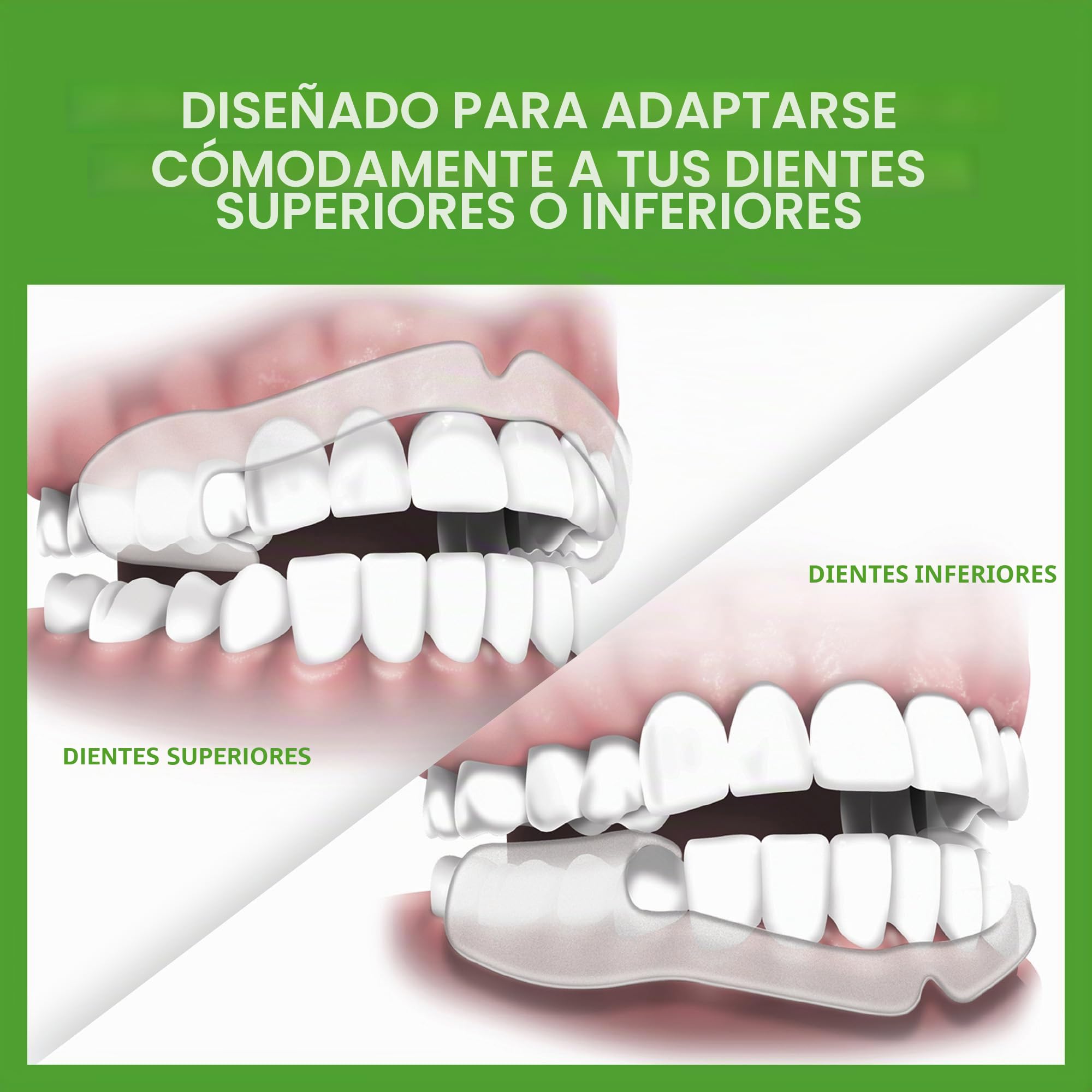 Plackers Grind No More Protector de noche dental para moler los dientes, 16 unidades