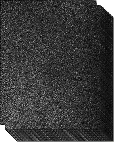 Miniatura 7 de Cartulina con purpurina de oro rosa, de una cara, no adhesiva, paquete de 20 unidades, 8.5 x 11 pulgadas, hojas brillantes de alta calidad para