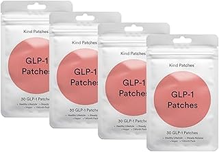 GLP-1 Patches by Kind Patches for Women and Men - 4 Pack, 120 Count
