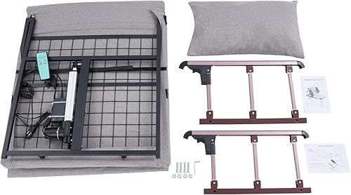 Miniatura 7 de Respaldo elevador eléctrico para cama, respaldo de cama ajustable con control remoto para sentarse en camas sentadas para pacientes ancianos,