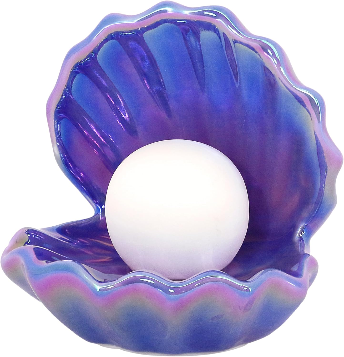 Naimo Shell Pearl Night Light Bedside Ceramic LED Night Lamp Shell Tabletop Light for Bedroom Home Decor Birthday Gift