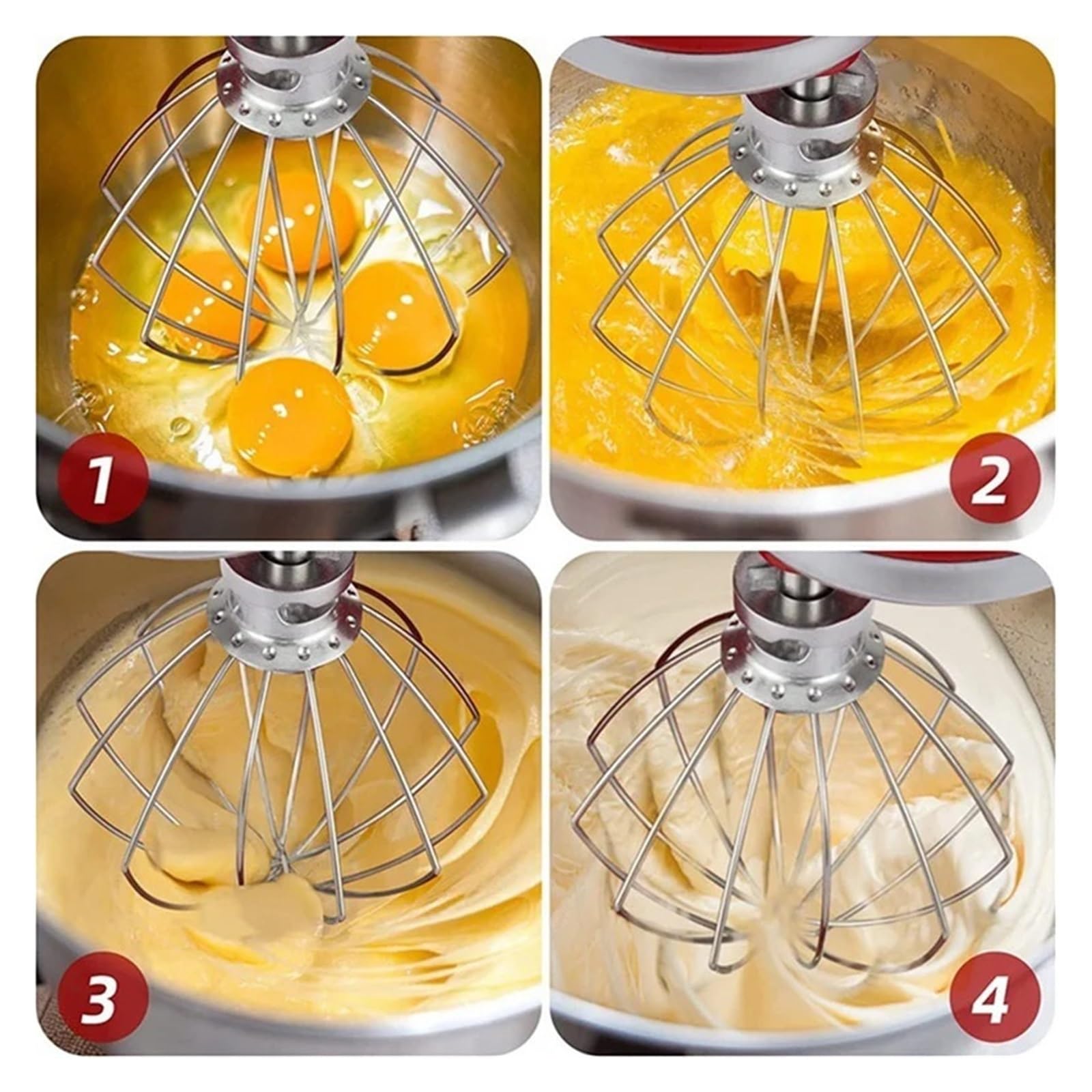 Set frusta a filo K5WW e gancio for impastare 5K7SDH, accessori di ricambio for l'attacco del mixer, compatibile con Kitchenaid 4.5-5QT il robot da cucina con testa inclinabile
