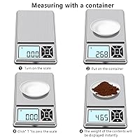 Vista 3 de Báscula digital de bolsillo de 10.58 oz x 0.00 oz de precisión, micro mini báscula digital de alta precisión, peso digital gramos y onzas