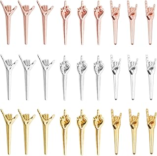 27Pcs Funny Finger Cribbage Board Pegs,Metal Cribbage Pegs Fit 1/8 Holes, Cribbage Accessories for Family Traditional Peg Board Game(3 Color,3 Styles,Come with Plastic Box)