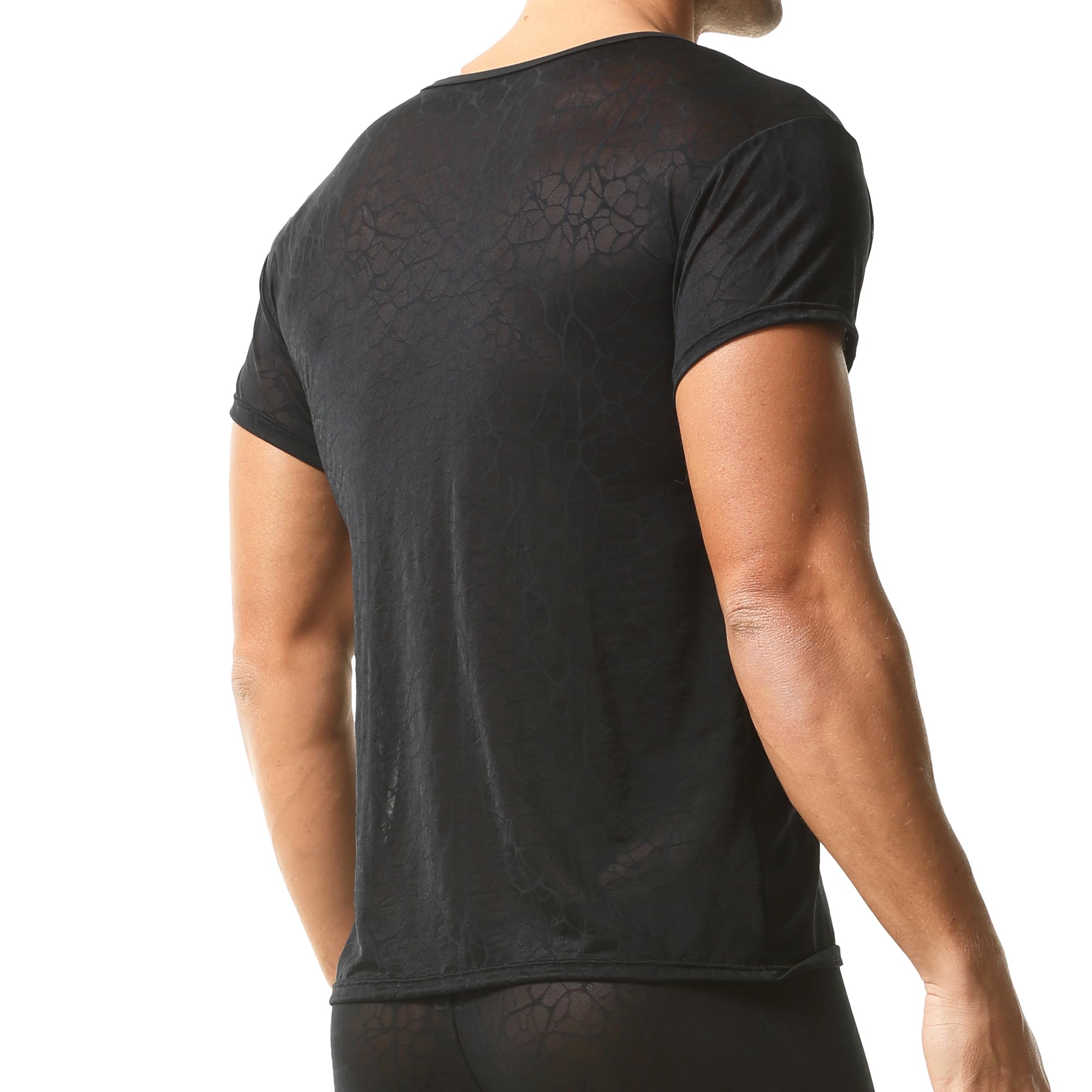QiaTi Herren Unterhemd Kurze Ärmel T-Shirt Rundhalsausschnitt Slim Fit Body Shaper Unterwäsche für Männer Daily