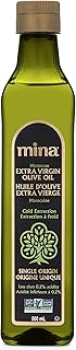 Mina Extra Virgin Olive Oil, Single Origin, Cold Extracted, Moroccan Olive Oil High in Polyphenols, 500ML – 16.9 Fl Oz