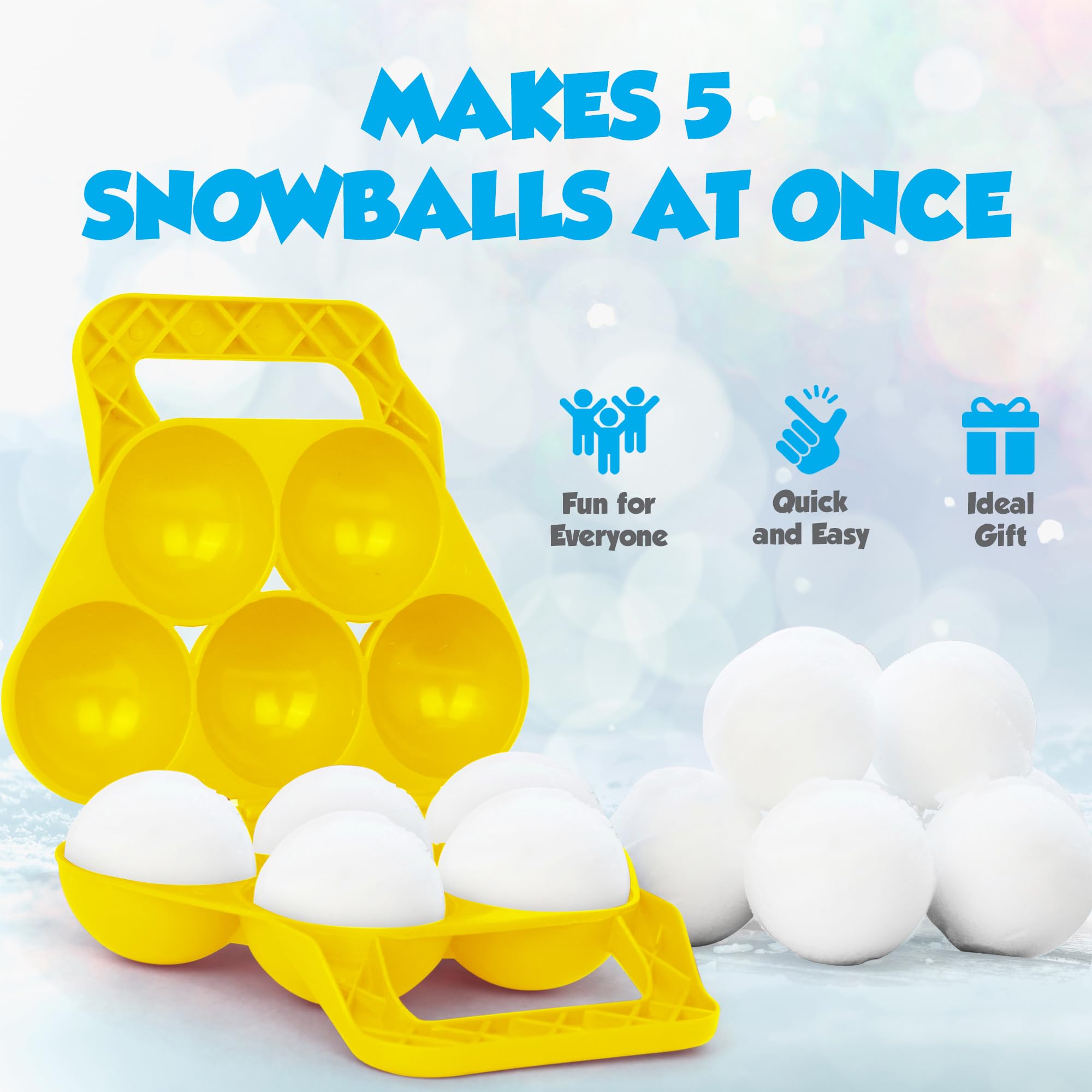 Slippery Racer 5 in 1 Snowball Maker, Red (Yellow)