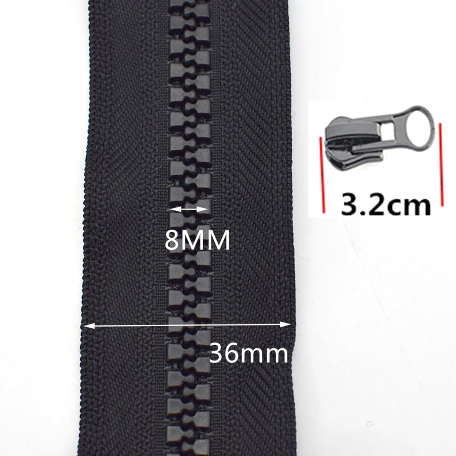 Cerniera Tira Sostituzione, 4 Pcs Cursore Cerniera Universale, Tirante Per Cerniera Lapo In - 6