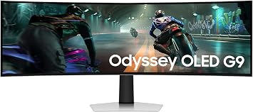 Samsung G91SD Gaming Odyssey OLED G9 49 5120x1440 OLED 1800R 144Hz 0.03ms 1,000,0001 HDR10+ Gaming, True Black 400 FreeSync Premium Pro