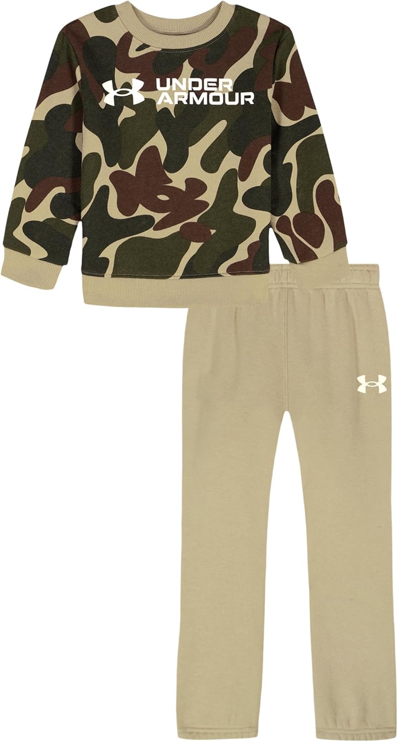 Under Armour boys Hoodie Set, Bottoms & Hoodie, Lightweight & Relaxed Fit, Zip Up