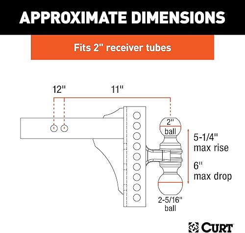 Miniatura 2 de Juego de montaje esférico doble y traba Curt Soporte tipo bola