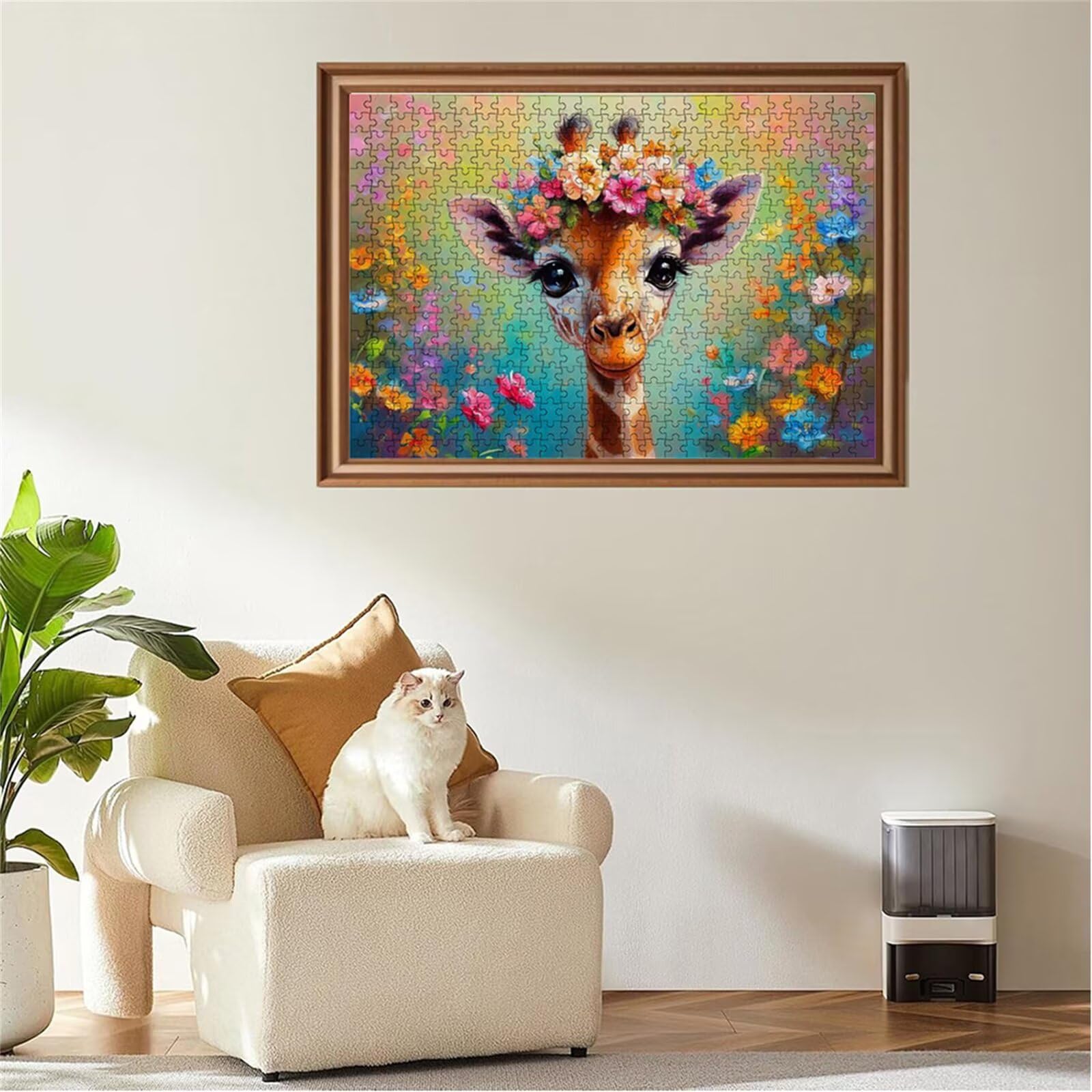Puzzle 2000 sztuk Kwiat Puzzle Zwierzę Układanki Drewno, Dorosłe Klasyczne DiY Gra Wyzwanie Idealnie Pasuje między nimi Literami z tyłu Wysokiej Jakości Układanki dla Dzieci Dorosłych Wiek 14 L- 0