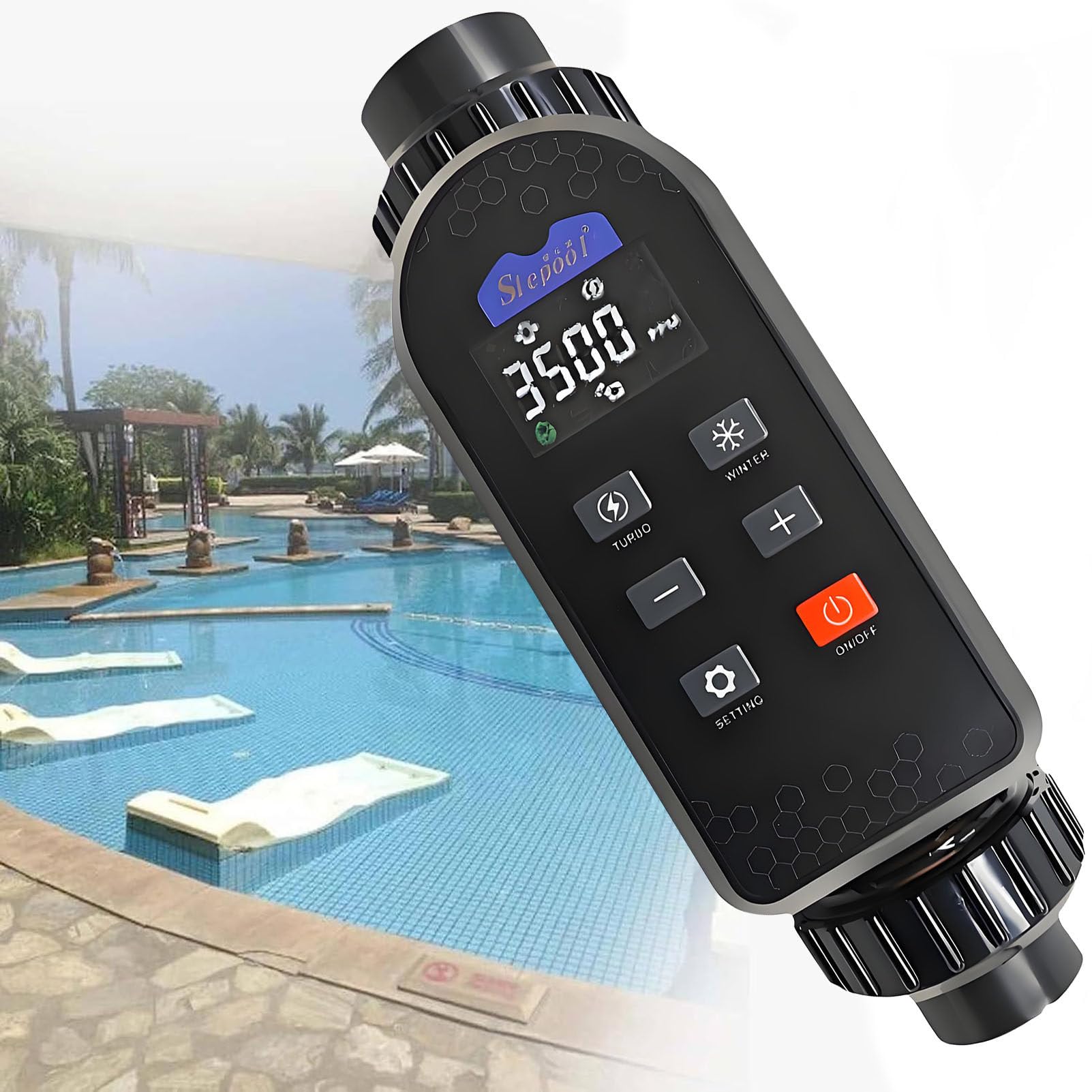 Chlorateur Au Sel, SystèMe De Chloration d'eau SaléE, Chlorinateur Universel, Wi-FI IntéGré Et TéLéCommande, pour Piscine à DéBordement Spas. LC300A