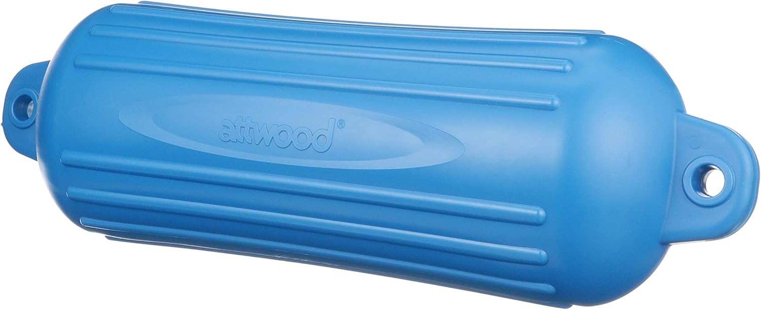 Attwood 9356D1 Softside Oval Boat Fender with Thick-Wall Reinforced Eye Ends